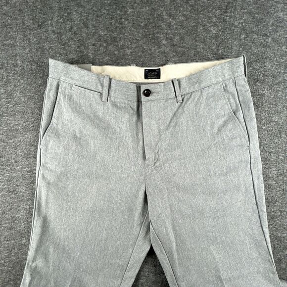 J.Crew 770 Slim Fit Chino Pants Mens Sz 33x32 Gray Tweed Cotton Dress Casual NWT - Picture 2 of 15